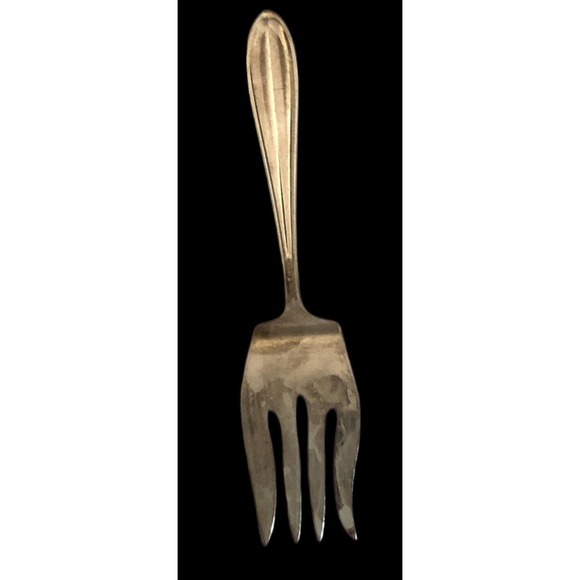 *VINTAGE ALVIN " VICTORY" SILVERPLATE MEAT FORK NO MONO - Picture 3 of 5
